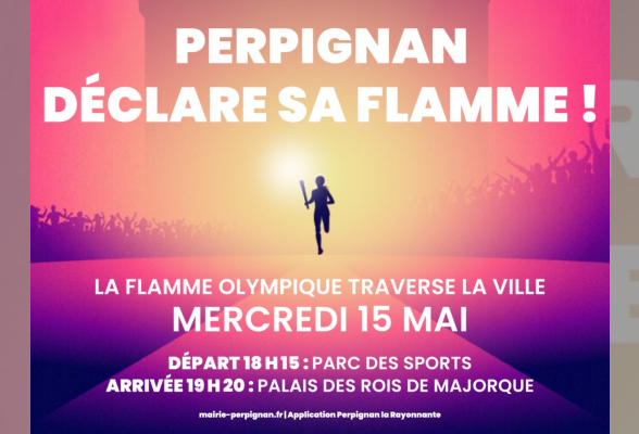 Photo N°1 : PASSAGE DE LA FLAMME OLYMPIQUE